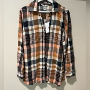 BNWT Plaid Button Down Shirt